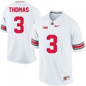 Men's NCAA Ohio State Buckeyes Michael Thomas #3 College Stitched Authentic Nike White Football Jersey GV20B23DI